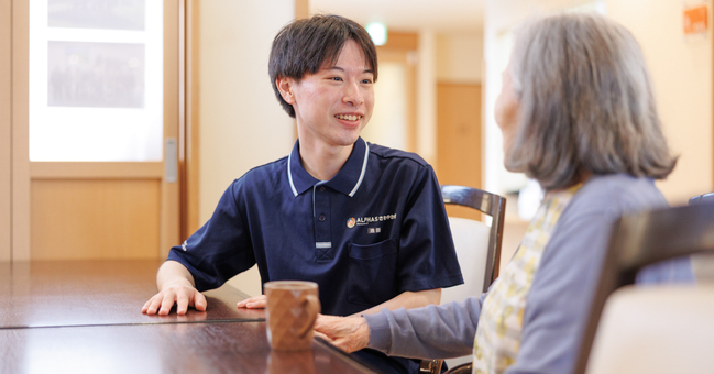 介護士と利用者様